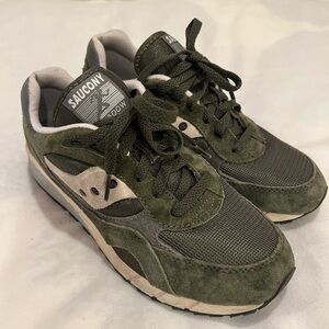 Men’s Saucony Shadow 6000 Gray Green Sneakers Sz 9